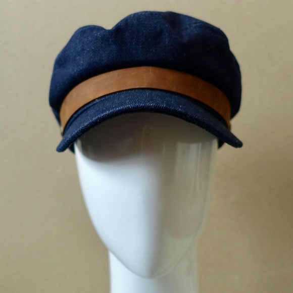 Anthropologie x Brixton Kurt Engineer Hat Denim - Picture 2 of 8